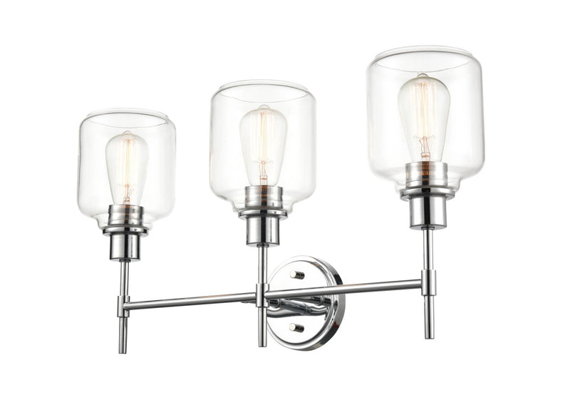 Millennium 6943-CH Three Light Vanity, Chrome Finish - LightingWellCo