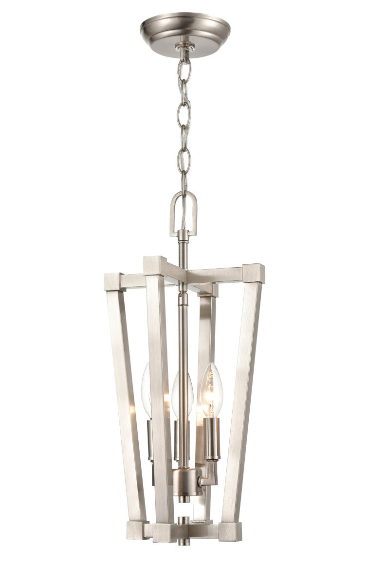 Millennium 9123-BN Three Light Pendant, Brushed Nickel Finish - LightingWellCo