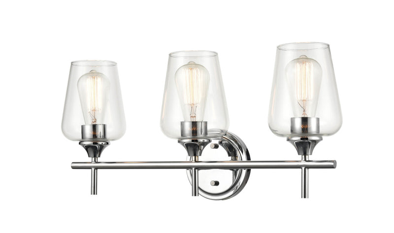 Millennium 9703-CH Three Light Vanity, Chrome Finish - LightingWellCo