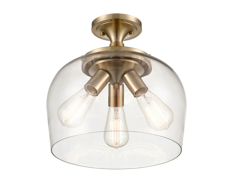 Millennium 9713-MG Three Light Semi-Flush Mount, Modern Gold Finish - LightingWellCo