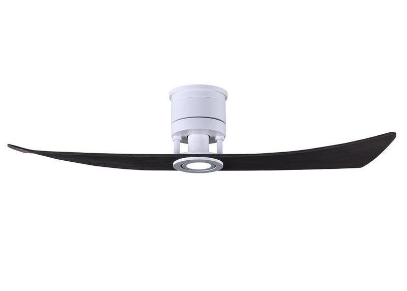 Matthews Fan Company Lindsay LW-MWH-BK 52``Ceiling Fan, Matte White Finish - LightingWellCo