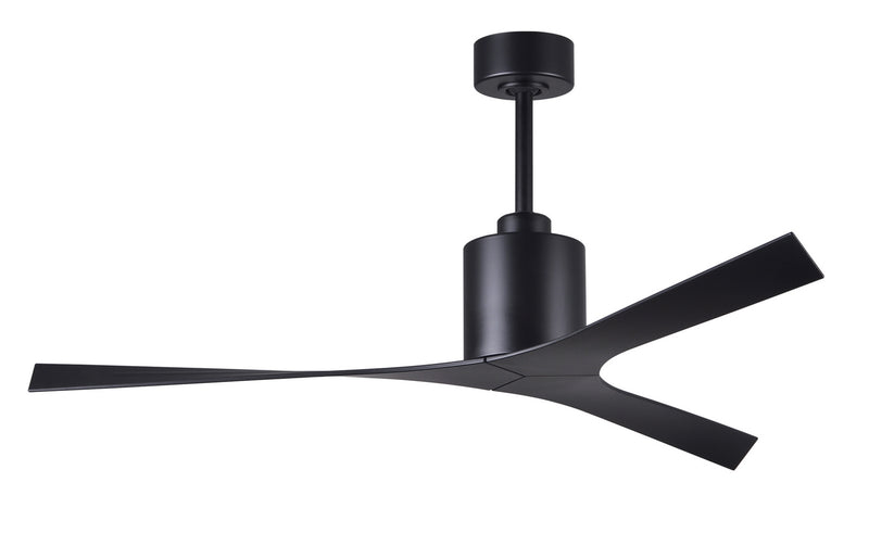 Matthews Fan Company Molly MK-BK-BK 56``Ceiling Fan, Matte Black Finish - LightingWellCo