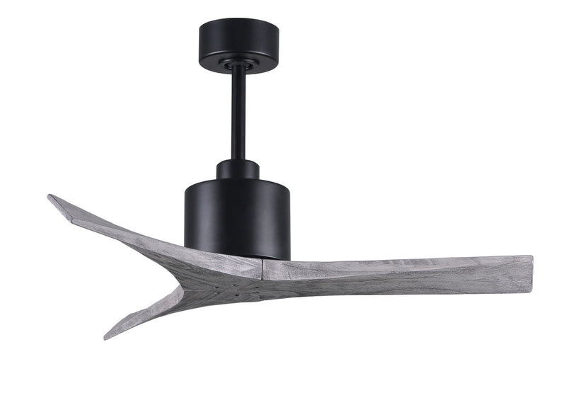 Matthews Fan Company Mollywood MW-BK-BW-42 42``Ceiling Fan, Matte Black Finish - LightingWellCo