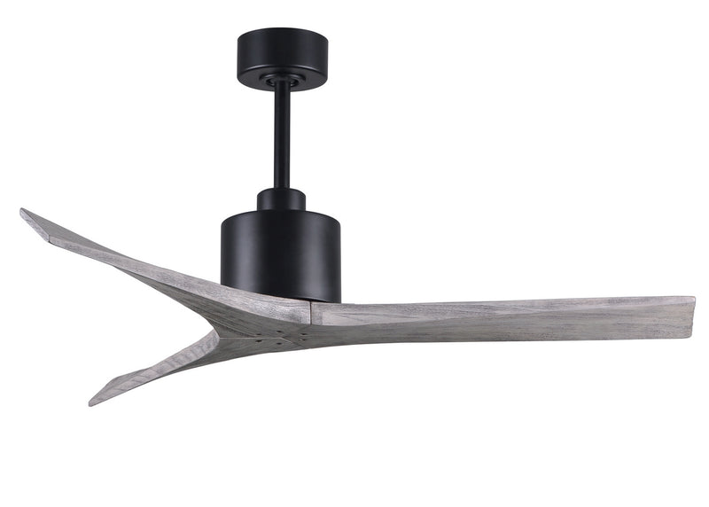 Matthews Fan Company Mollywood MW-BK-BW-52 52``Ceiling Fan, Matte Black Finish - LightingWellCo