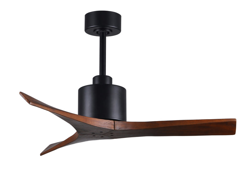 Matthews Fan Company Mollywood MW-BK-WA-42 42``Ceiling Fan, Matte Black Finish - LightingWellCo