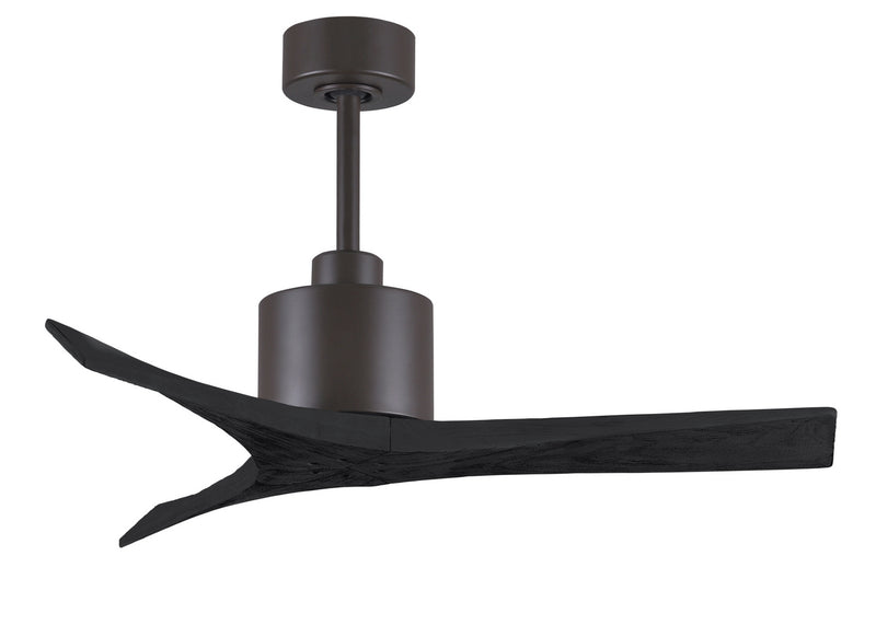 Matthews Fan Company Mollywood MW-TB-BK-42 42``Ceiling Fan, Textured Bronze Finish - LightingWellCo