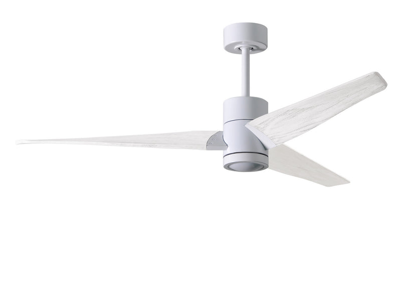 Matthews Fan Company Super Janet SJ-WH-MWH-60 60``Ceiling Fan, Gloss White Finish - LightingWellCo