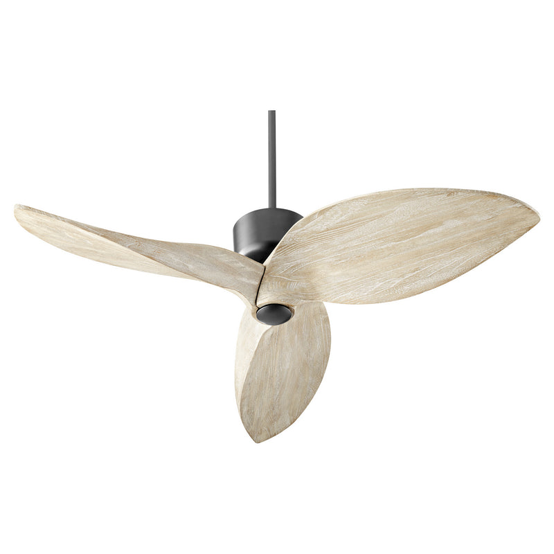 Quorum 31523-69 52``Ceiling Fan, Black Finish - LightingWellCo