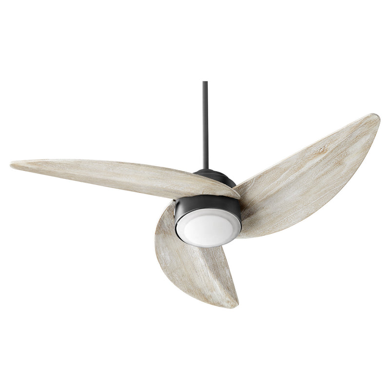 Quorum 41523-69 LED Ceiling Fan, Black Finish - LightingWellCo