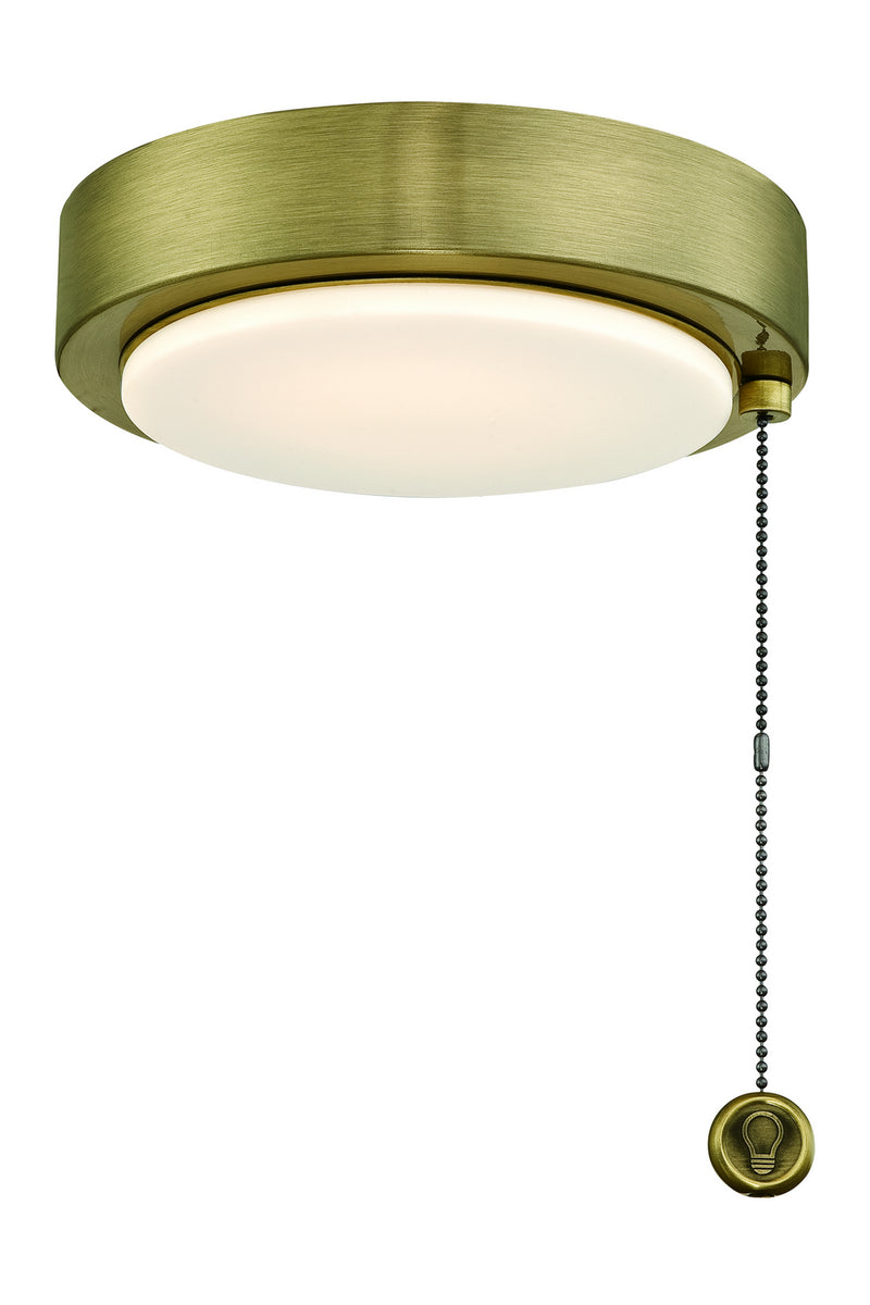 Fanimation LK179AB One Light Fan Light Kit, Antique Brass Finish - LightingWellCo