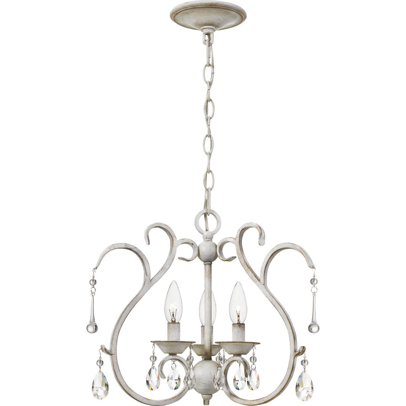 Quoizel BLC2816AWH Three Light Pendant, Antique White Finish - LightingWellCo