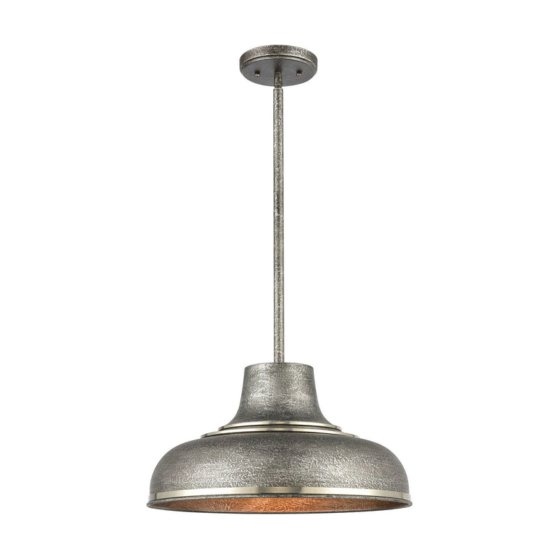 ELK Home 15575/1 One Light Pendant, Polished Nickel Finish-LightingWellCo