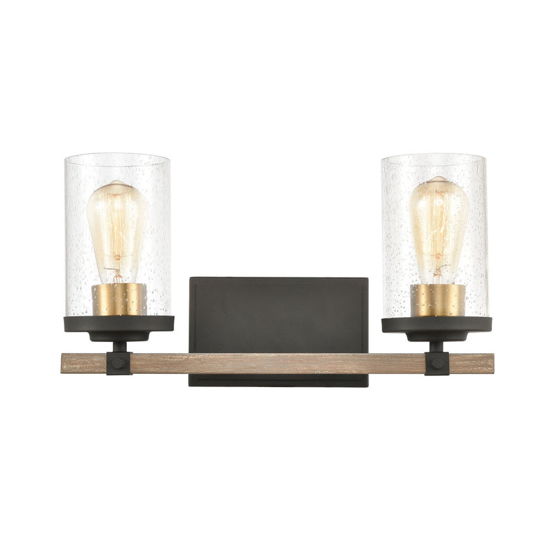 ELK Home 47282/2 Two Light Vanity, Burnished Brass Finish - At LightingWellCo