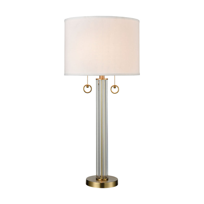 ELK Home 77143 Two Light Table Lamp, Antique Brass Finish-LightingWellCo