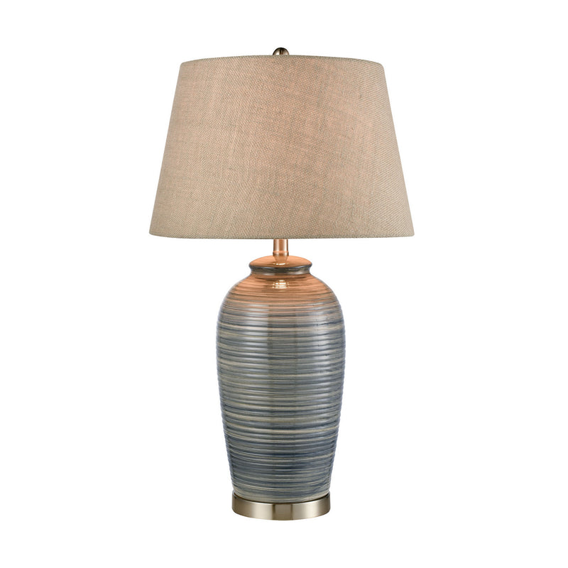 ELK Home 77155 One Light Table Lamp, Blue Finish-LightingWellCo