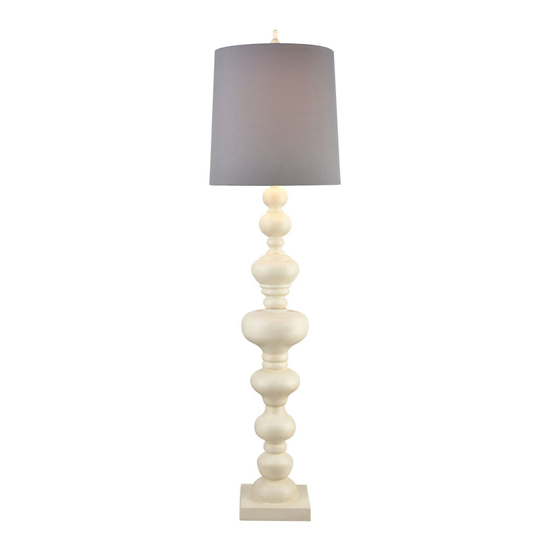 ELK Home D4409 One Light Floor Lamp, White Finish - At LightingWellCo