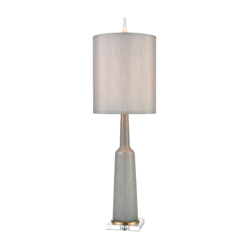 ELK Home D4512 One Light Table Lamp, Grey, Cafe Bronze, Clear Crystal, Cafe Bronze, Clear Crystal Finish - At LightingWellCo
