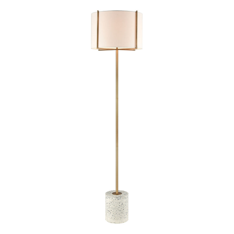ELK Home D4550 One Light Floor Lamp, White Finish-LightingWellCo