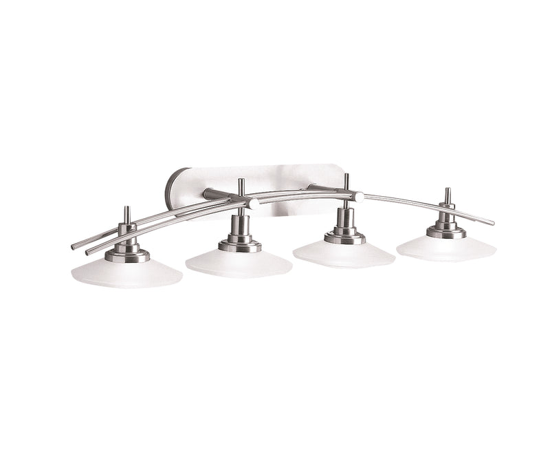 Kichler 6464NI Four Light Bath, Brushed Nickel Finish - LightingWellCo