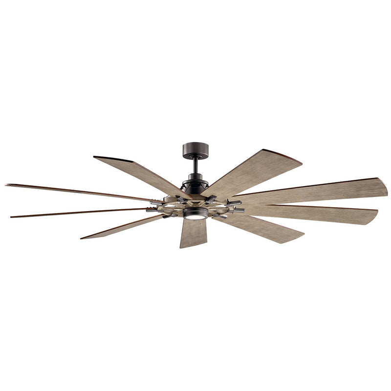 Kichler 300285AVI7 85``Ceiling Fan, Anvil Iron Finish - LightingWellCo