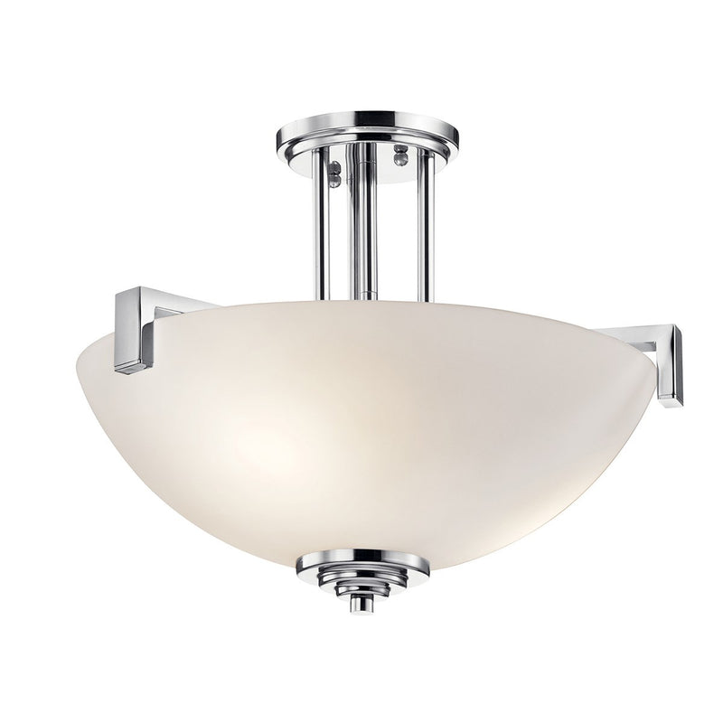 Kichler 3797CHL18 LED Pendant/Semi Flush, Chrome Finish - LightingWellCo