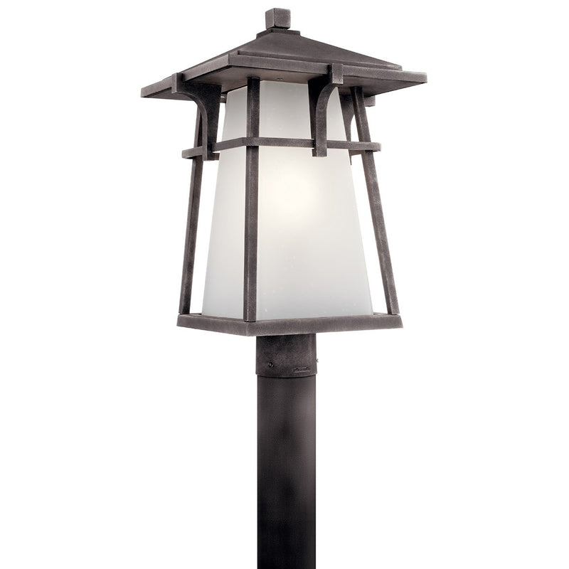 Kichler 49724WZCL18 LED Outdoor Post Mount, Weathered Zinc Finish - LightingWellCo