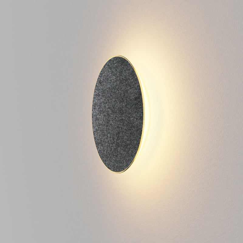 Koncept RMW-09-SW-CCF-HW LED Wall Sconce, Charcoal Felt Finish - LightingWellCo