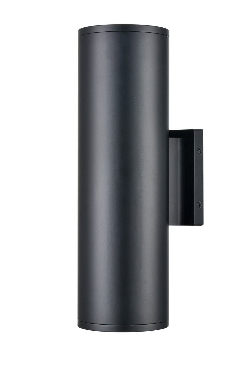 Millennium 8002-MB Two Light Outdoor Wall Sconce, Matte Black Finish - LightingWellCo