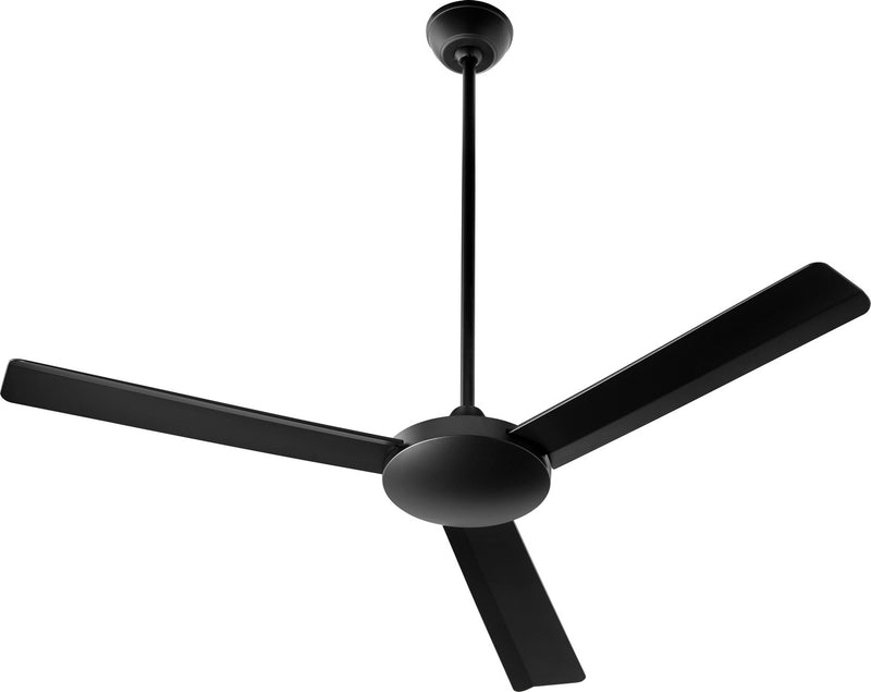 Quorum 60523-59 52``Ceiling Fan, Matte Black Finish - LightingWellCo