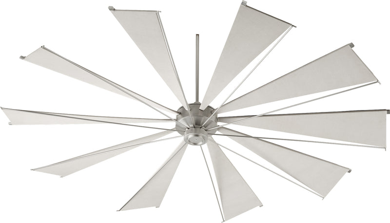 Quorum 69210-65 92``Ceiling Fan, Satin Nickel Finish - LightingWellCo