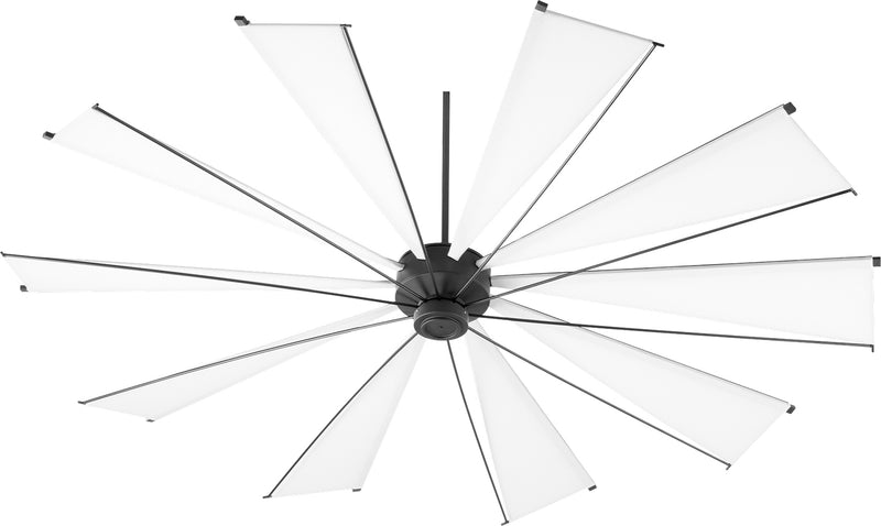 Quorum 69210-69 92``Ceiling Fan, Black Finish - LightingWellCo