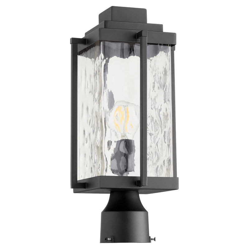 Quorum 7023-69 One Light Post Mount, Black Finish - LightingWellCo