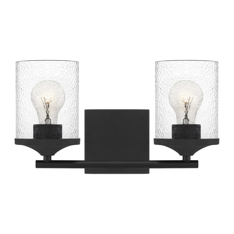 Quoizel ABR8614MBK Two Light Bath, Matte Black Finish - LightingWellCo