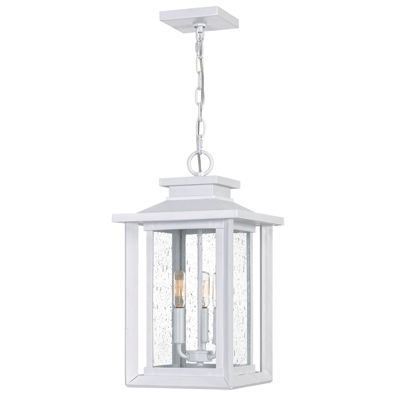 Quoizel WKF1911W Three Light Outdoor Hanging Lantern, White Lustre Finish - LightingWellCo