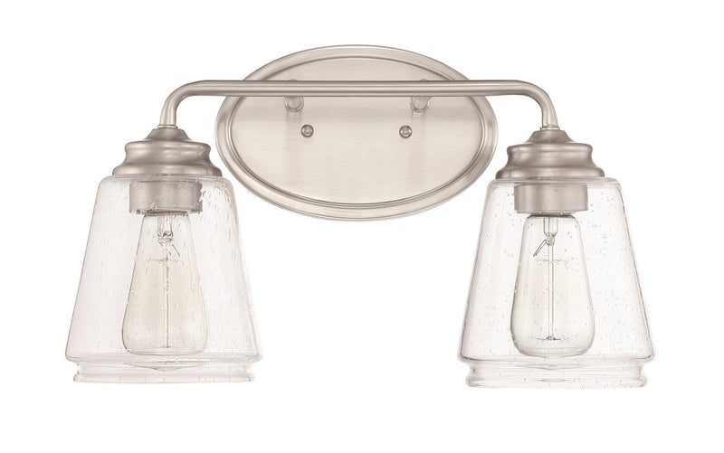 Millennium 2462-BN Two Light Vanity, Brushed Nickel Finish - LightingWellCo