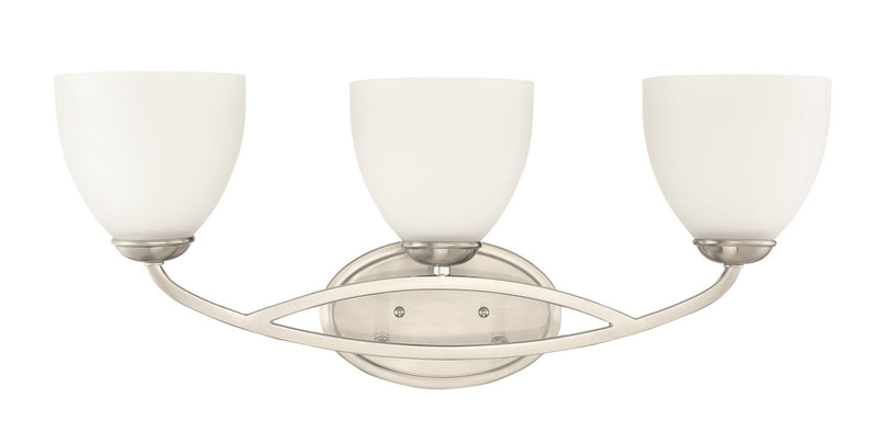 Millennium 2473-BN Three Light Vanity, Brushed Nickel Finish - LightingWellCo