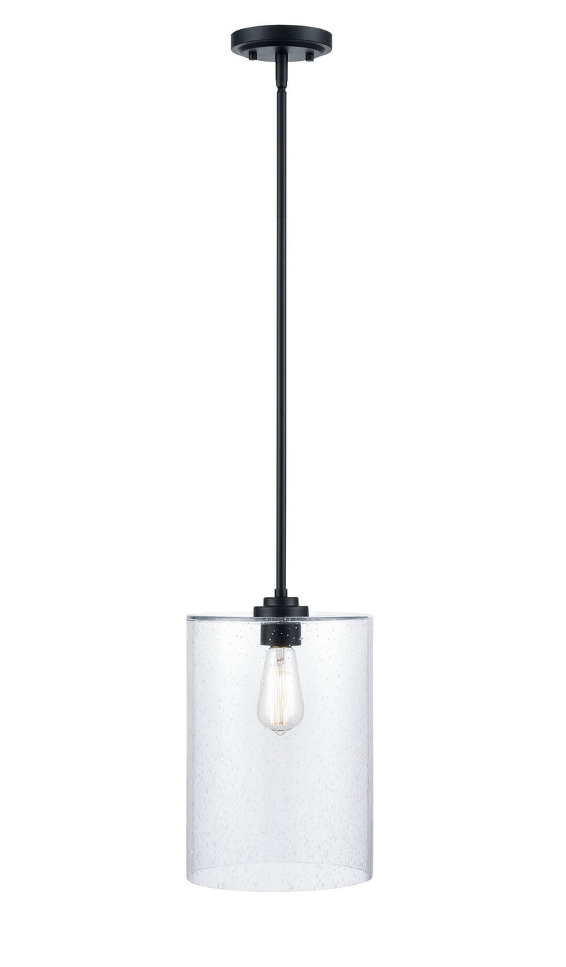 Millennium 9611-MB One Light Mini Pendant, Matte Black Finish - LightingWellCo