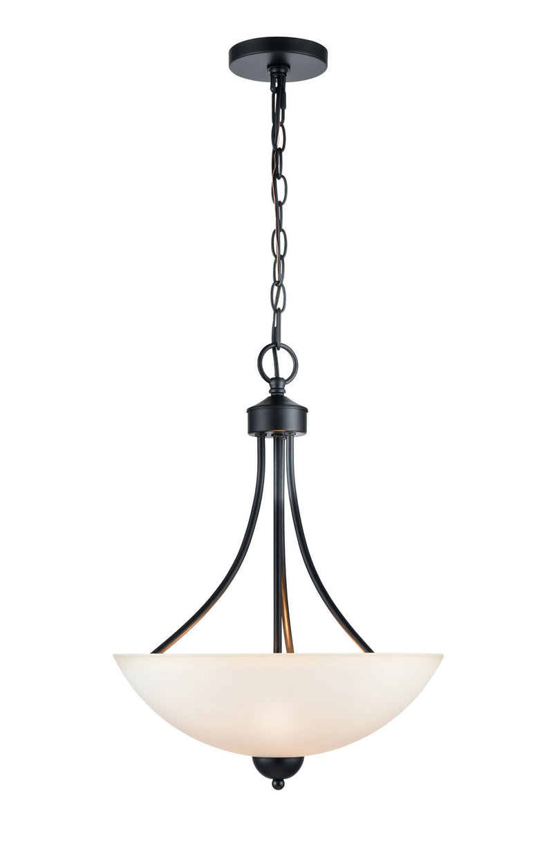 Millennium 9802-MB Two Light Pendant, Matte Black Finish - LightingWellCo