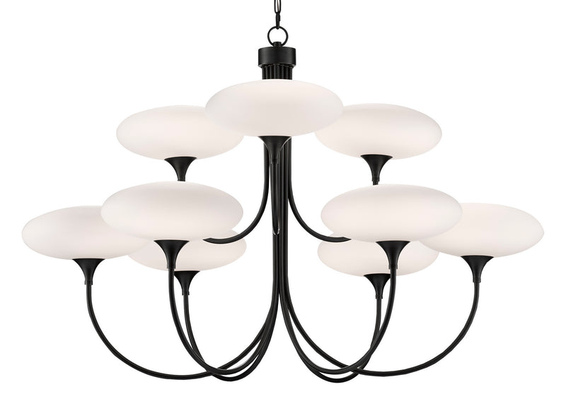 Currey and Company 9000-0588 Nine Light Chandelier, Oil Rubbed Bronze Finish - LightingWellCo