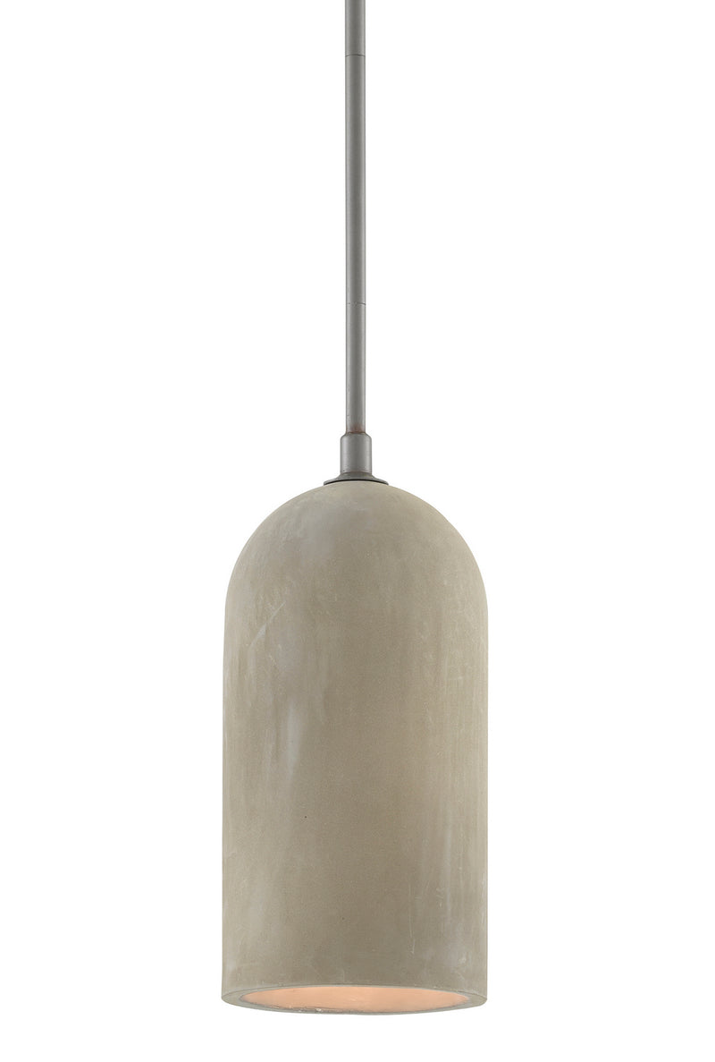 Currey and Company 9000-0626 One Light Pendant, Hiroshi Gray/Portland Finish - LightingWellCo