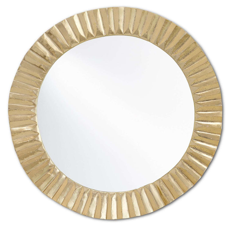 Currey and Company 1000-0067 Mirror, Shiny Gold/Mirror Finish - LightingWellCo
