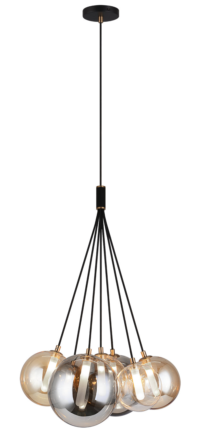 Matteo Lighting C81007BK Chandelier Light, Black Finish - LightingWellCo