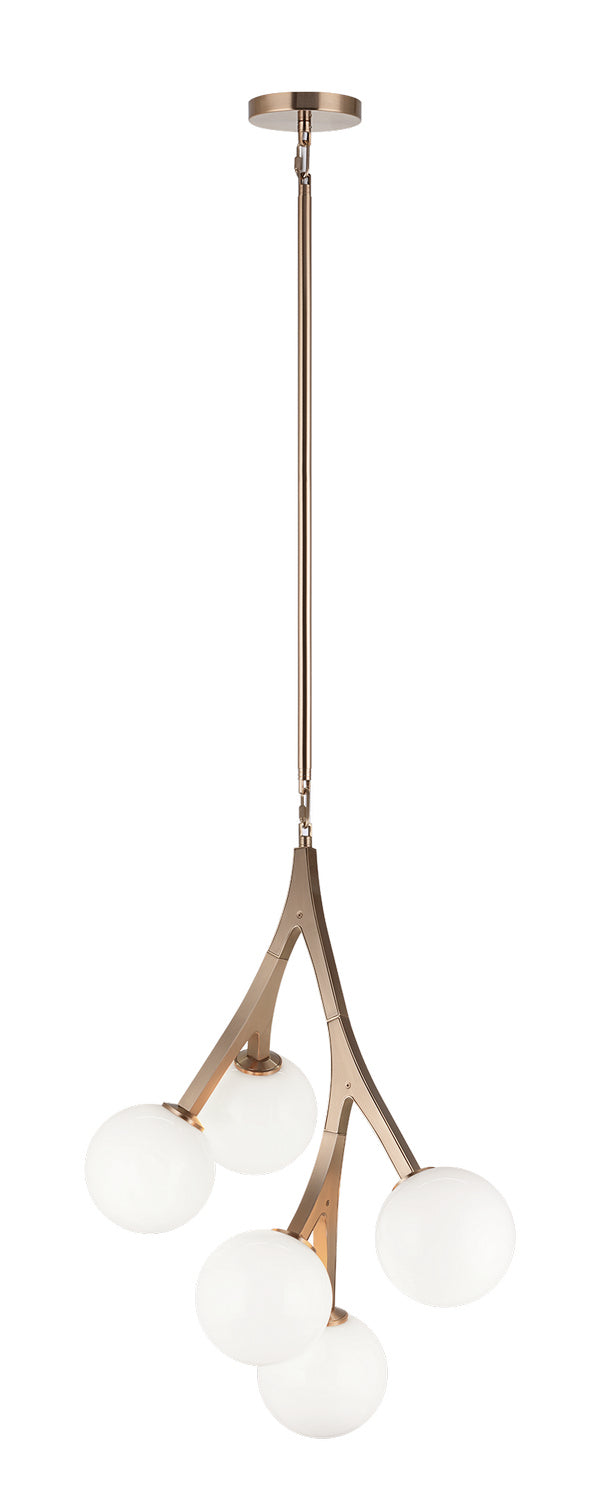 Matteo Lighting C81505AGOP Chandelier Light, Aged Gold Brass Finish - LightingWellCo