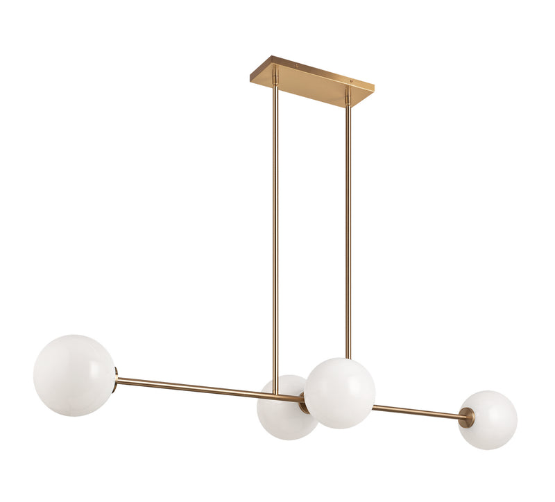 Matteo Lighting C81704AGOP Chandelier Light, Aged Gold Brass Finish - LightingWellCo