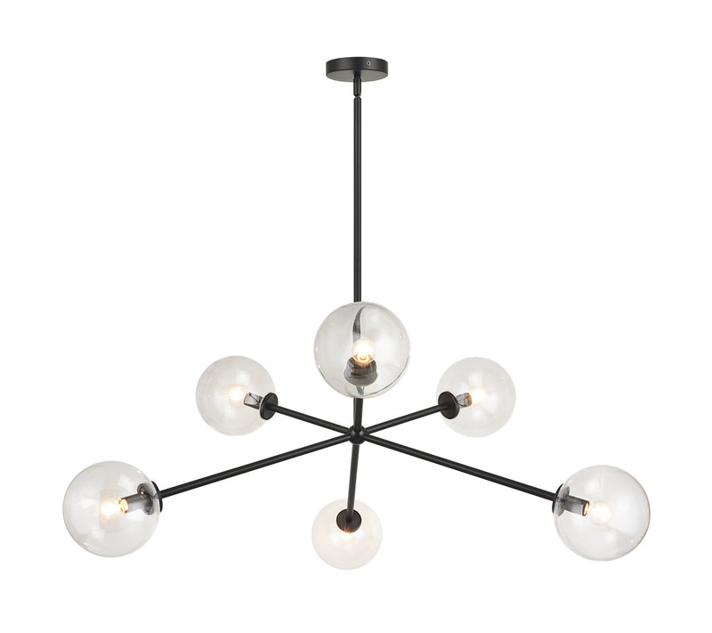 Matteo Lighting C81706BKCL Pendant Light,  Finish - LightingWellCo