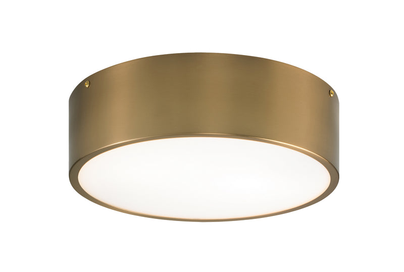 Matteo Lighting M12702AG Flush Mount Light, Aged Gold Brass Finish - LightingWellCo