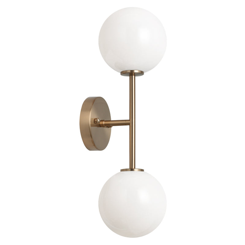 Matteo Lighting W81702AGOP Wall Sconce Light, Aged Gold Brass Finish - LightingWellCo