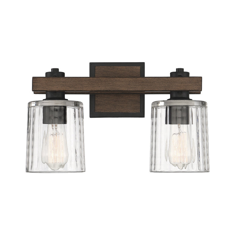 Savoy House Halifax 8-1255-2-41 Two Light Bath Bar, Durango Finish - LightingWellCo