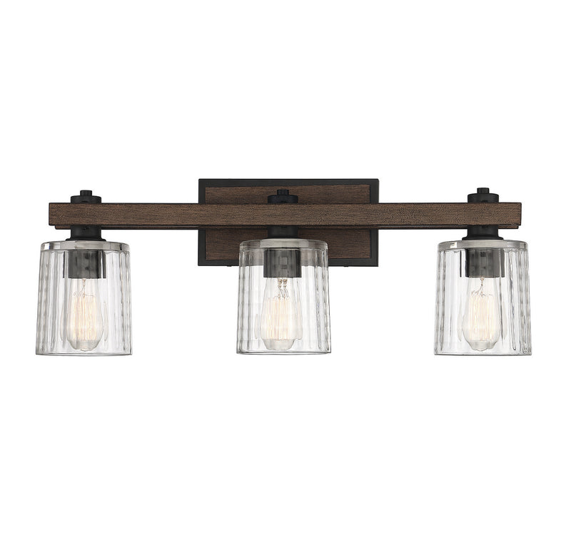 Savoy House Halifax 8-1255-3-41 Three Light Bath Bar, Durango Finish - LightingWellCo