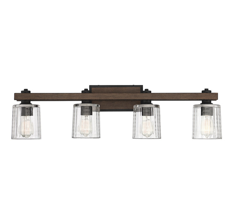 Savoy House Halifax 8-1255-4-41 Four Light Bath Bar, Durango Finish - LightingWellCo